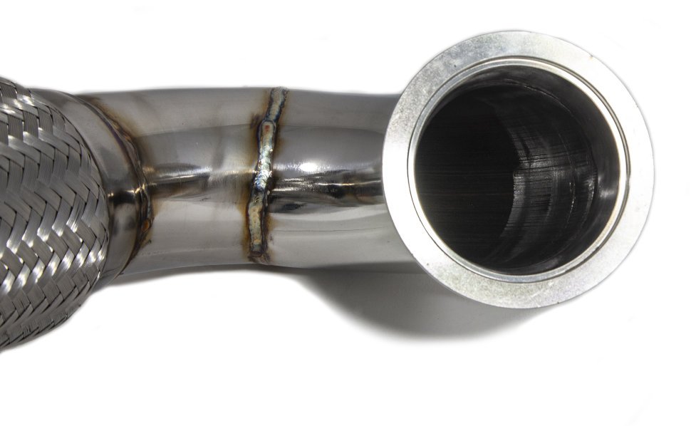 Приемная труба (даунпайп) VW-DP-0222 BlackRock Lab VAG 1.8, 2.0 TSI MQB передний привод