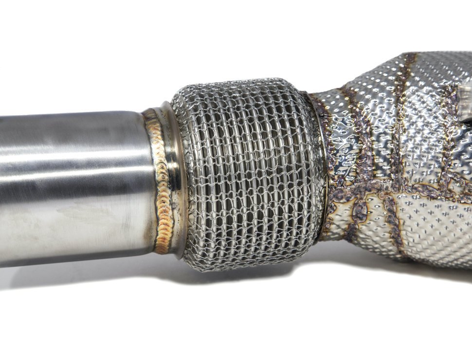 Приемная труба (даунпайп) BMW-DP-0248 BlackRock Lab BMW B48 2014->; F30 320i, 330i;