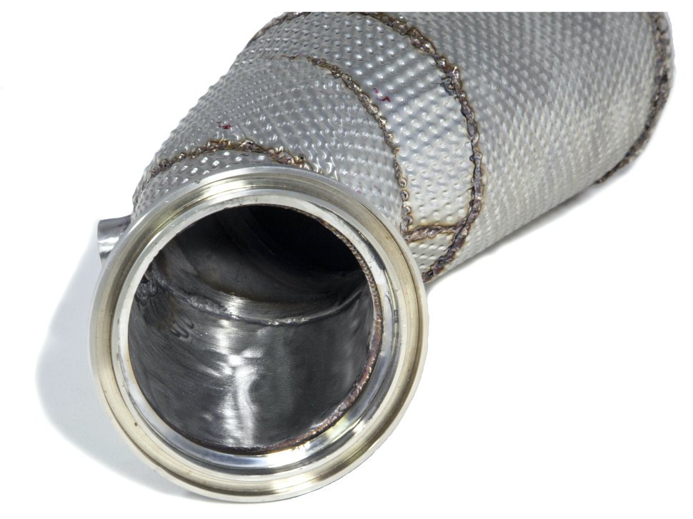 Приемная труба (даунпайп) BMW-DP-0248 BlackRock Lab BMW B48 2014->; F30 320i, 330i;