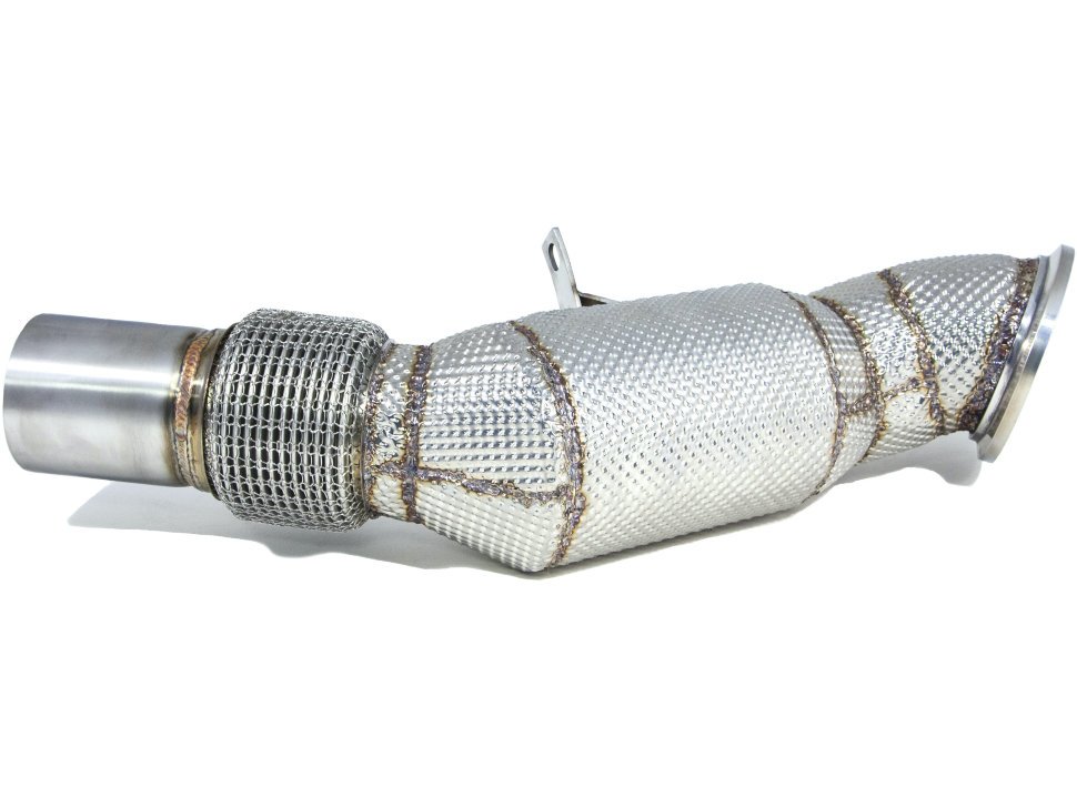 Приемная труба (даунпайп) BMW-DP-0248 BlackRock Lab BMW B48 2014->; F30 320i, 330i;