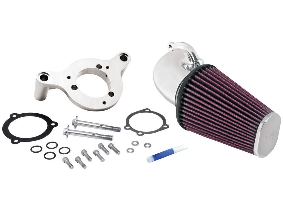 Система впуска K&N 57-1125P FIPK; HARLEY DAVIDSON SOFTAIL/DYNA FI, 01-14, POLISHED