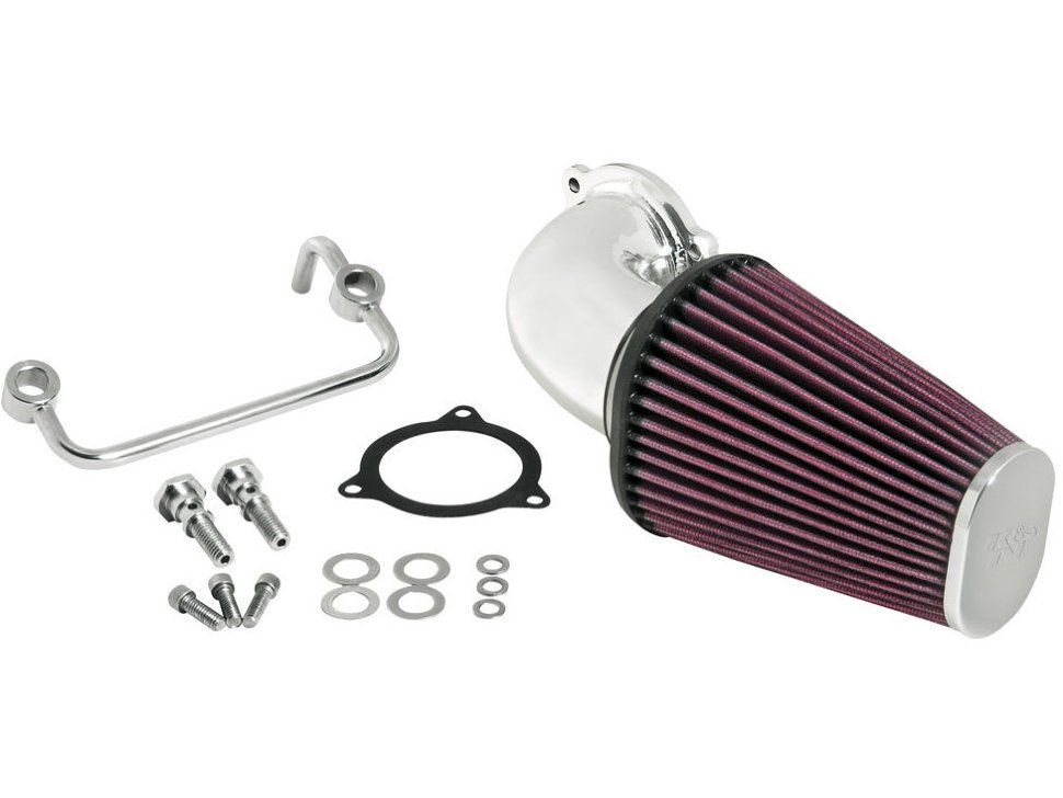 Система впуска K&N 57-1122P FIPK; H/D TOURING MODELS; 08-10, POLISHED