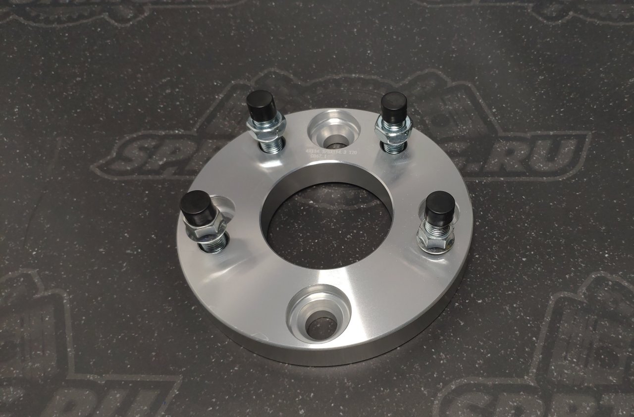 Проставка ступичная переходная 4х114.3/5х114.3 ЦО67.1 20мм 1.5