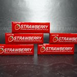 Резинка жевательная Клубника (Strawberry), Lotte, 12,5 гр.