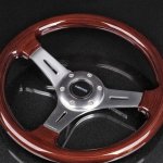 Руль NRG 330 мм, нулевой вылет, дерево 