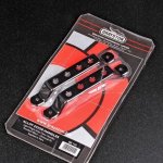 Ручка дверная, универсальная 180мм, черный (2шт)