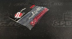 Шайбы декоративные Password JDM- красные 10 штук.