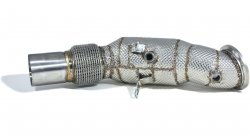 Приемная труба (даунпайп) BMW-DP-0248 BlackRock Lab BMW B48 2014->; F30 320i, 330i;