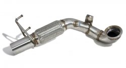 Приемная труба (даунпайп) VW-DP-0227 BlackRock Lab VAG 1.8, 2.0 TSI MQB полный привод 76mm