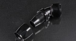 Фитинг AN20 45° под шланг AN, черный