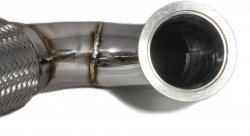 Приемная труба (даунпайп) VW-DP-0222 BlackRock Lab VAG 1.8, 2.0 TSI MQB передний привод