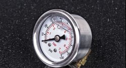 Датчик давления топлива механический 100 PSI (манометр) резьба 1/8 NPT