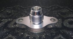 Фланец на слив масла на блок 1-2JZ AN10