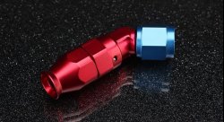 Фитинг AN4 45° под тефлоновый шланг PTFE, усиленный