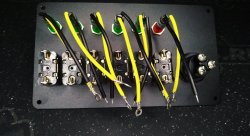 Панель зажигания спортивная 6 тумблеров + кнопка Start