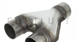 Патрубок выхлопной системы Y-pipe 63 - 57/57 * 205 мм нержавеющая сталь