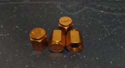 Ниппельные колпачки rays style (4шт) золото