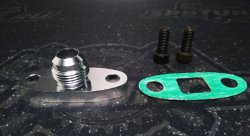 Фланец на слив масла AN10 - T3/T4