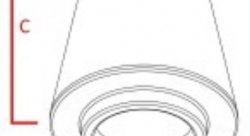 Фильтр нулевого сопротивления универсальный RAMAIR CC-157 поролоновый, посадочный d=57mm