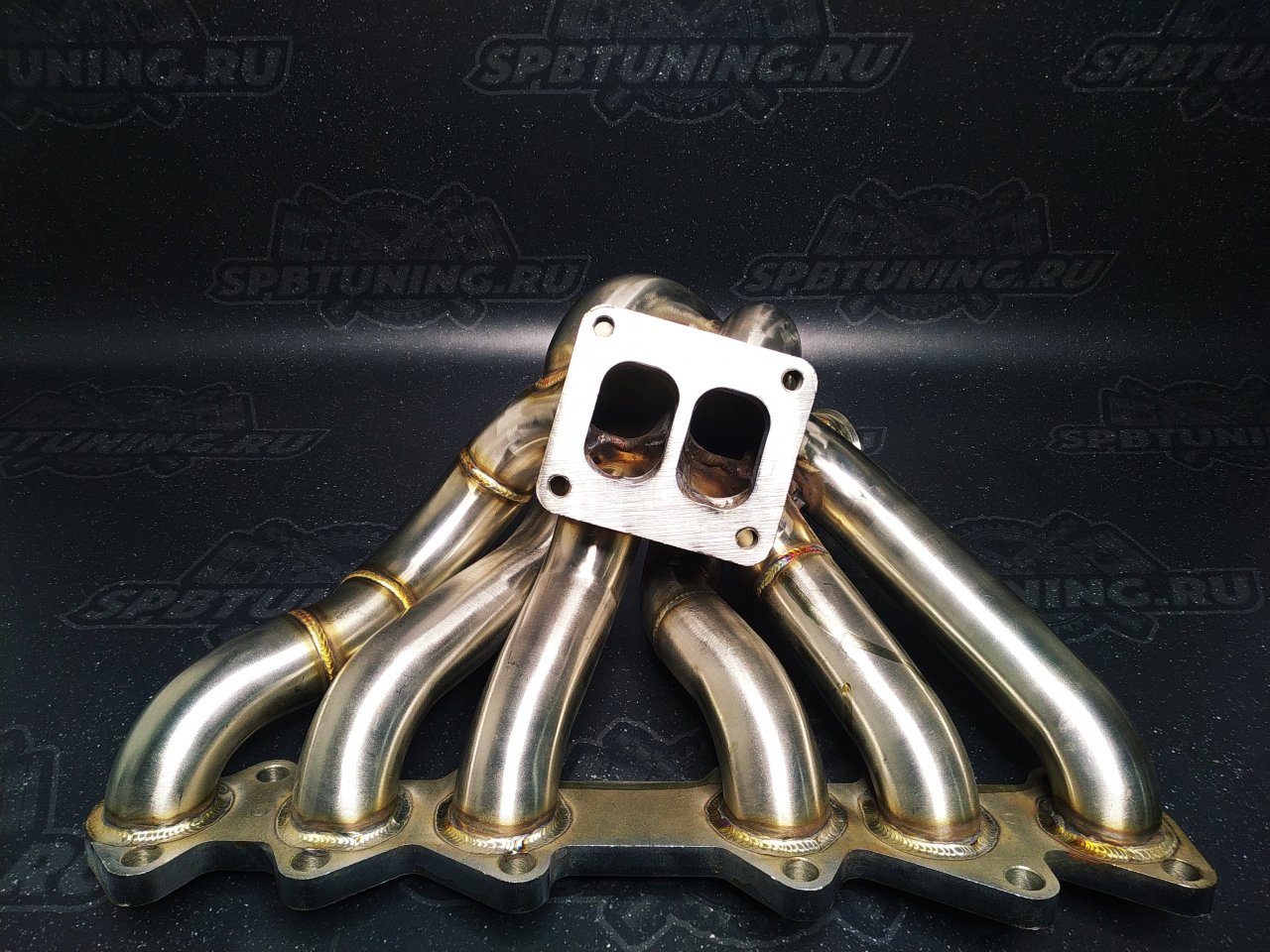 Выпускной коллектор Toyota 2jz 3mm T4 twin-scroll