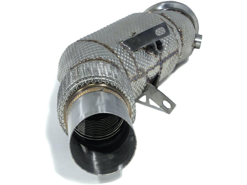 Приемная труба (даунпайп) BMW-DP-0248 BlackRock Lab BMW B48 2014->; F30 320i, 330i;