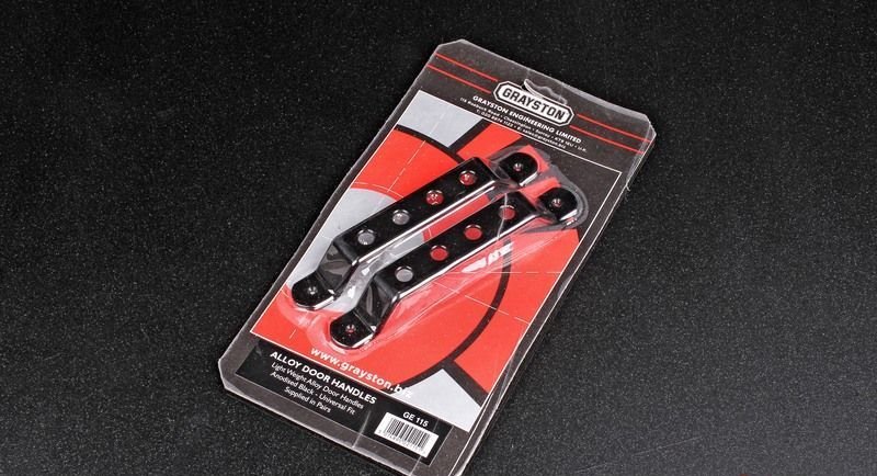 Ручка дверная, универсальная 180мм, черный (2шт)