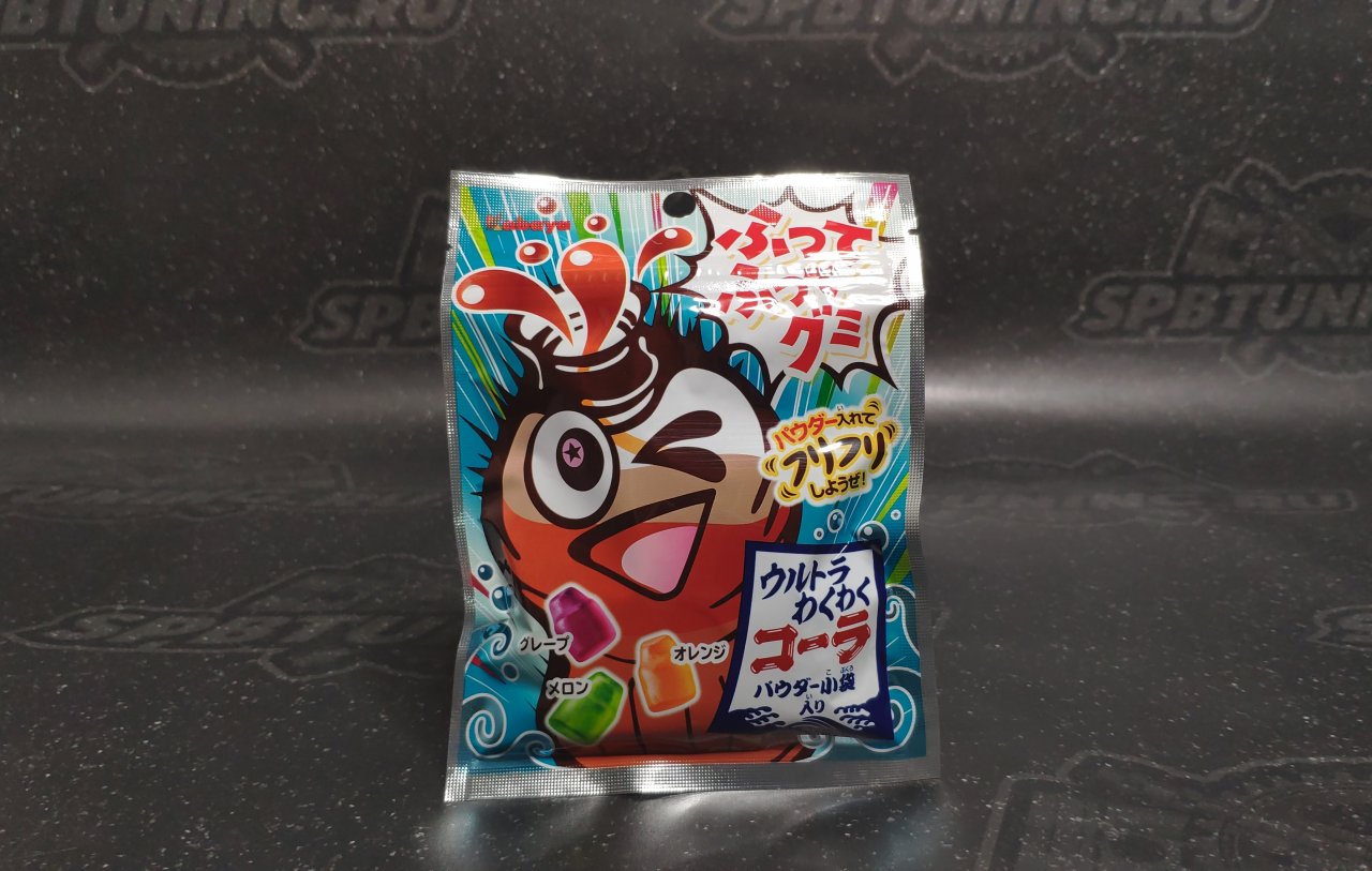 KABAYA FUTTE-FUTTE Жевательный мармелад "Потряси!" c охлаждающей пудрой  51гр.