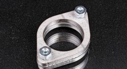 Фланец выхлопной системы 60 мм комплект 2шт с прокладкой, углеродистая сталь