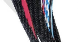 Самоскручивающаяся “змеиная кожа” с разрезом D=10 мм (чёрная)