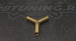 Тройник латунный Y-образный 4-4-4мм