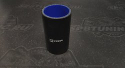 Патрубок силиконовый 51 мм, L=100 мм, чёрный