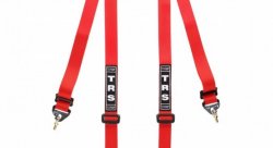 Ремень безопасности тюнинг TRS Clubman, 4 точки, ЕСЕ, красный