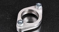 Фланец выхлопной системы 50 мм комплект 2шт с прокладкой, нержавеющая сталь