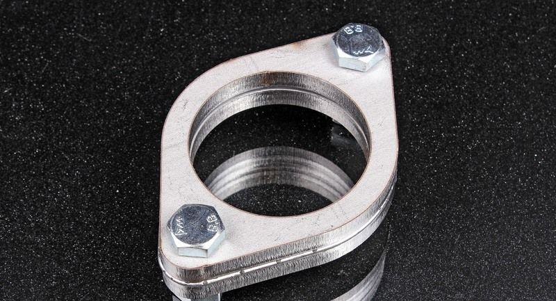 Фланец выхлопной системы 60 мм комплект 2шт с прокладкой, углеродистая сталь