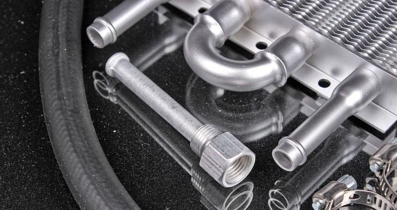 Радиатор масляный для трансмиссии, вход/выход под шланг, 4 ряда EPMAN