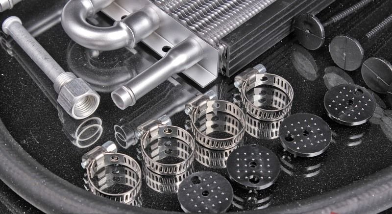 Радиатор масляный для трансмиссии, вход/выход под шланг, 4 ряда EPMAN