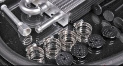 Радиатор масляный для трансмиссии, вход/выход под шланг, 4 ряда EPMAN