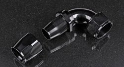 Фитинг AN20 90° под шланг AN, черный AB88 