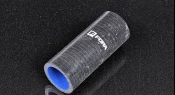 Патрубок силиконовый 32 мм, L=100 мм, 4 слоя армировки, чёрный