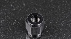 Фитинг гайка AN4 под алюминиевую трубку 1,4" , черный