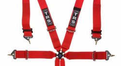 Ремни безопасности для автоспорта (FIA 8853-2016) TRS Magnum 6 точек 3", красные