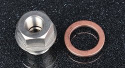 Фитинг адаптер M16*1,5 мм - 1/8" наружная и внутренняя резьбы, нержавеющая сталь KINUGAWA