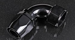 Фитинг AN20 90° под шланг AN, черный AB88 