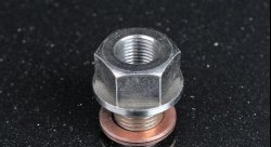 Фитинг адаптер M12*1,25 мм - 1/8" наружная и внутренняя резьбы, нержавеющая сталь KINUGAWA