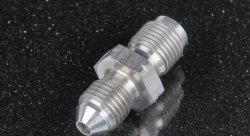 Фитинг AN3 - M10*1,0 мм под внутренний конус, нержавеющая сталь AB88