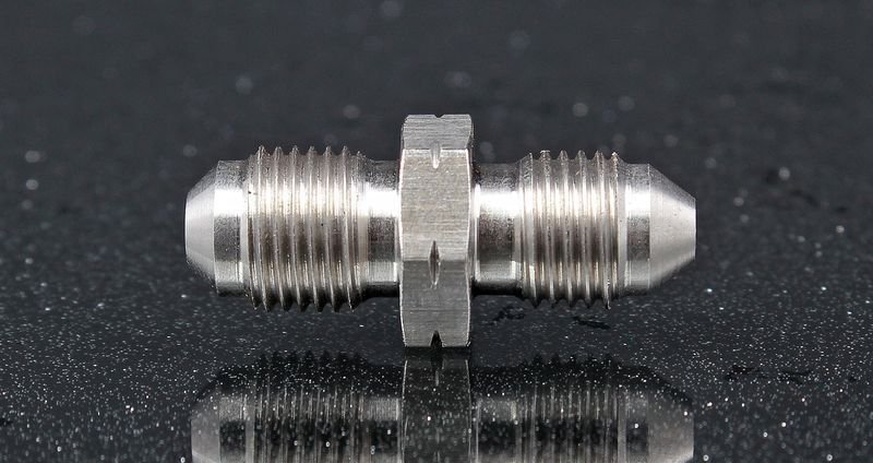Фитинг AN3 - M10*1,0 мм под наружный конус, нержавеющая сталь AUTOBAHN88 