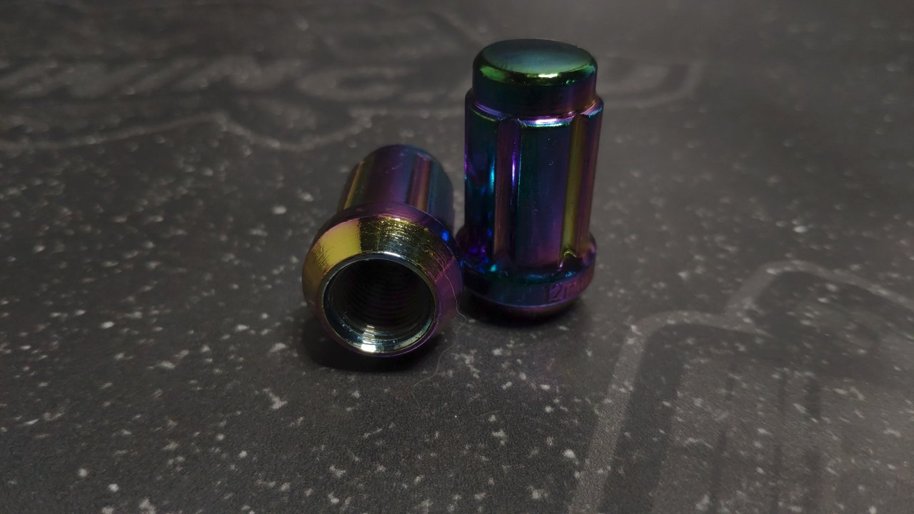 Комплект колесных гаек ST911144SD/PH - радужный хром