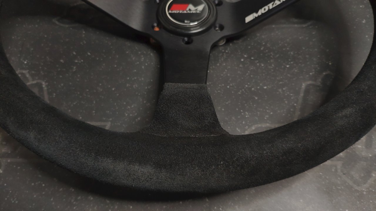 Руль 380мм Motamec вылет 60мм., замша.