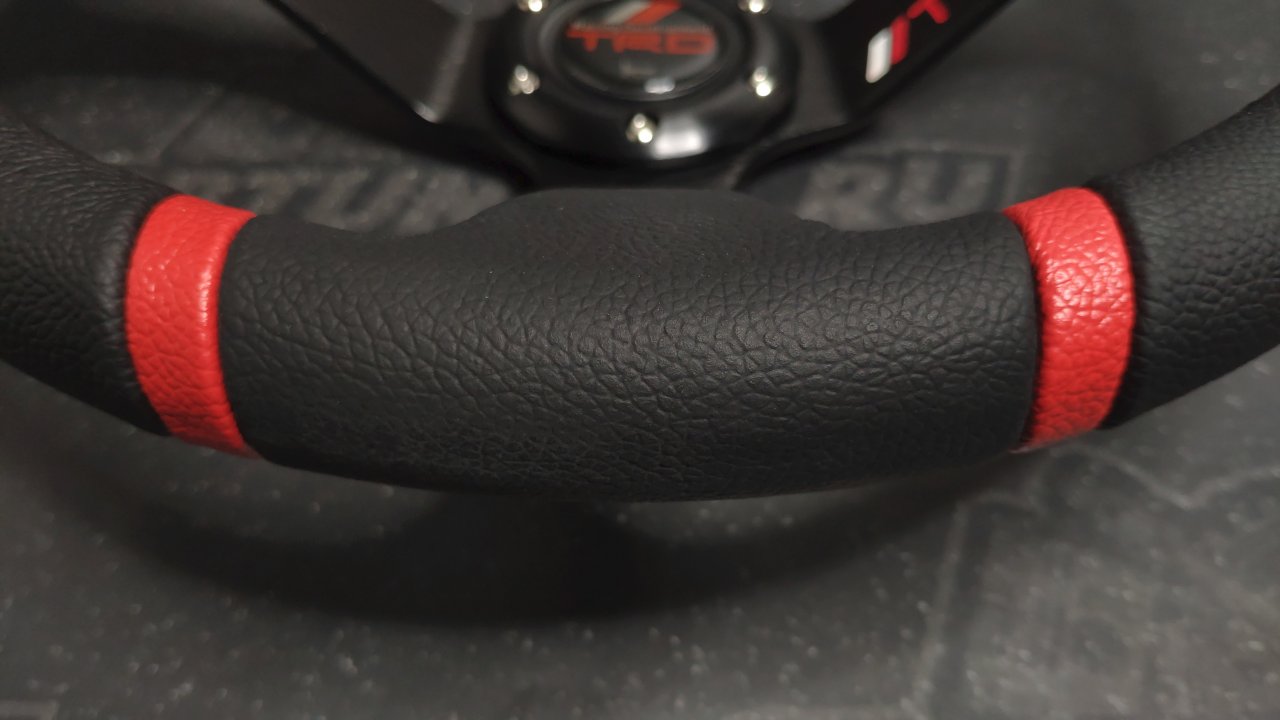 Руль спортивный TRD кожа с выносом
