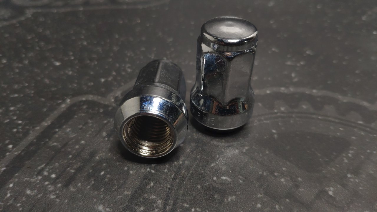 Гайка M12X1,50 Хром высота 32 мм, семигранник